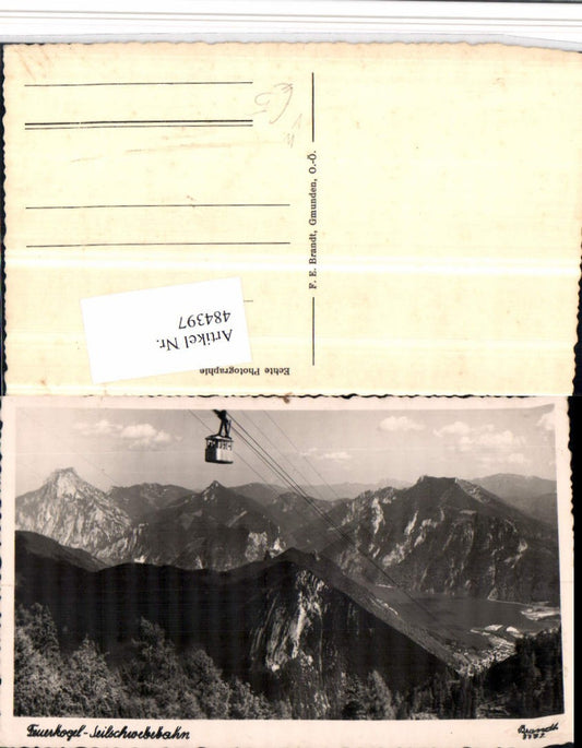 484397,Feuerkogel Seilbahn b. Ebensee Bergkulisse pub Brandt 9772