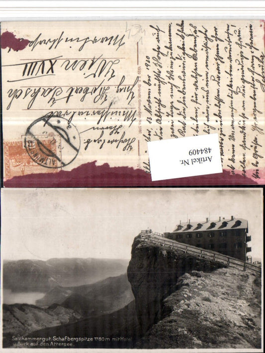 484409,Schafbergspitze b. St. Wolfgang geg. Attersee pub F.E. Brandt 5181