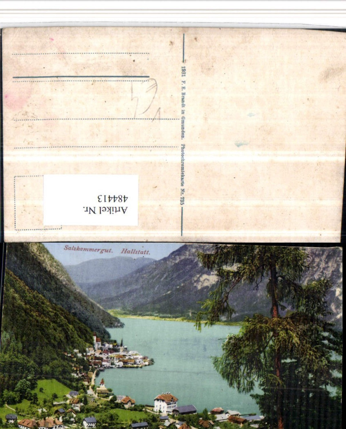 484413,Hallstatt am See Totale pub F.E. Brandt 735