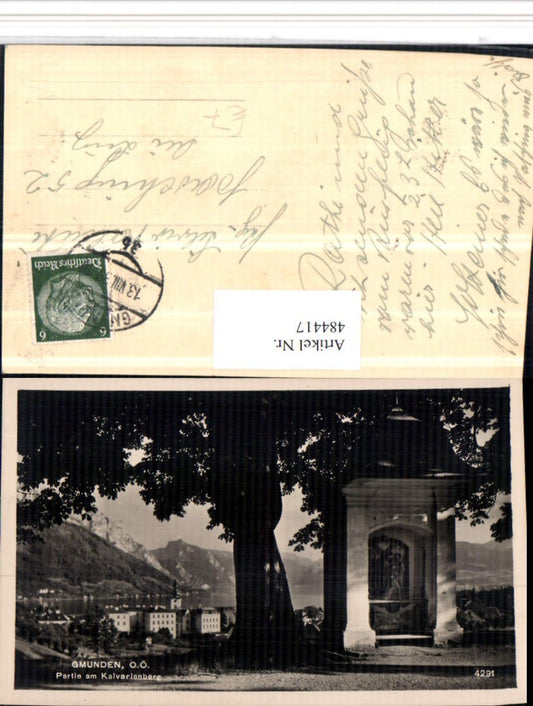 484417,Gmunden Partie am Kalvarienberg Kapelle