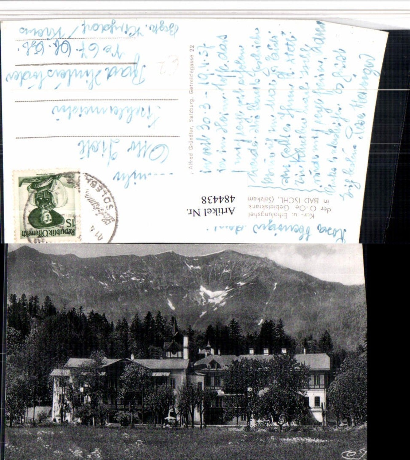 484438,Bad Ischl Kur- u. Erholungsheim Bergkulisse pub Cosy