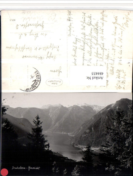 484455,Dachstein Ansicht m. Hallstatt am See Bergkulisse
