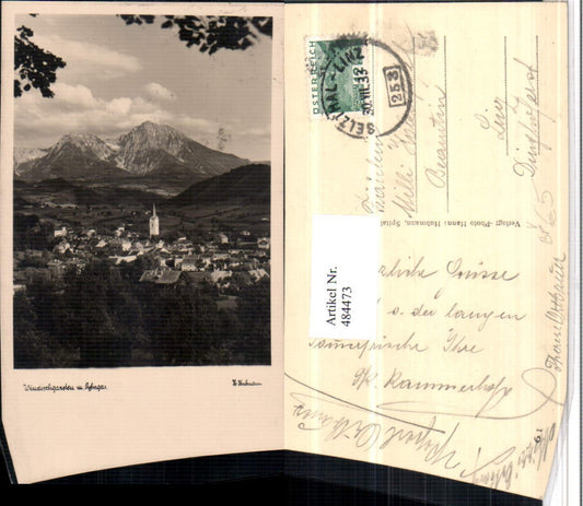 484473,Windischgarsten Totale m. Pyhrgas Bergkulisse Bahnpost Zug 253 pub Hubmann