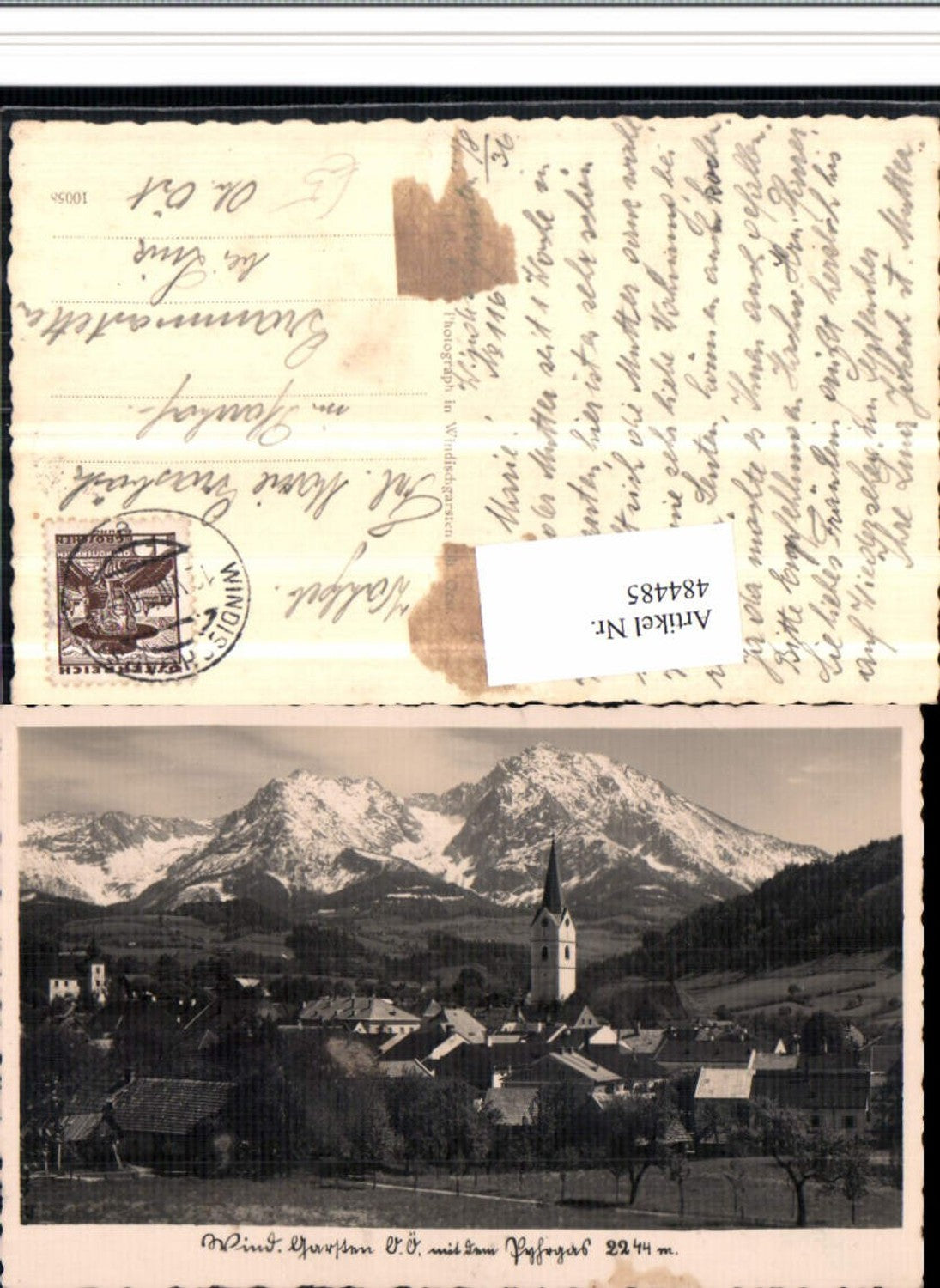 484485,Windischgarsten Totale m. Pyhrgas Bergkulisse