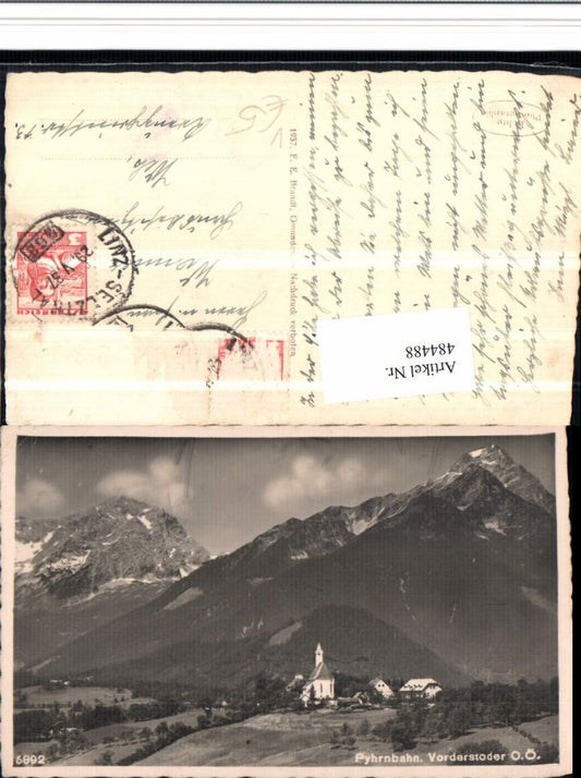 484488,Vorderstoder Totale Bergkulisse pub F.E. Brandt 5892