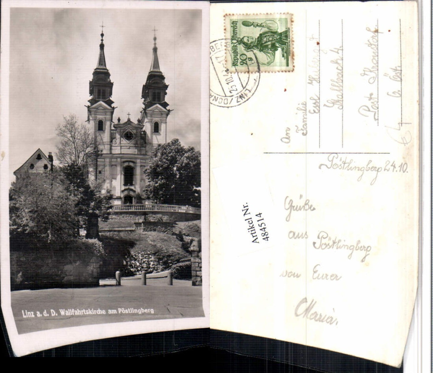 484514,Linz an d. Donau Wallfahrtskirche Kirche am Pöstlingberg