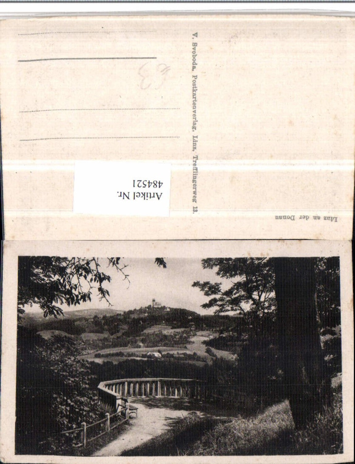 484521,Linz an d. Donau Aussicht auf den Pöstlingberg