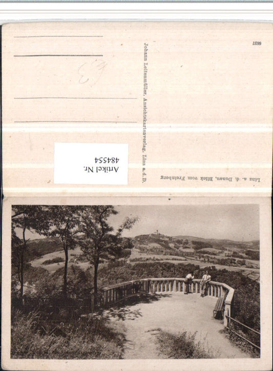 484554,Linz an d. Donau Blick vom Freinberg zum Pöstlingberg