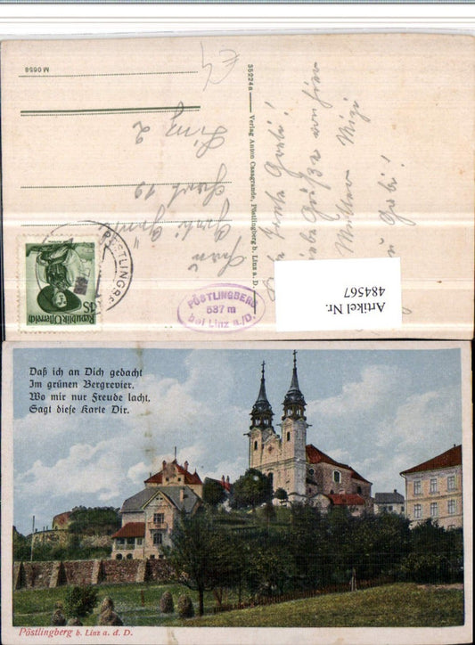 484567,Linz an d. Donau Pöstlingberg Kirche Spruch
