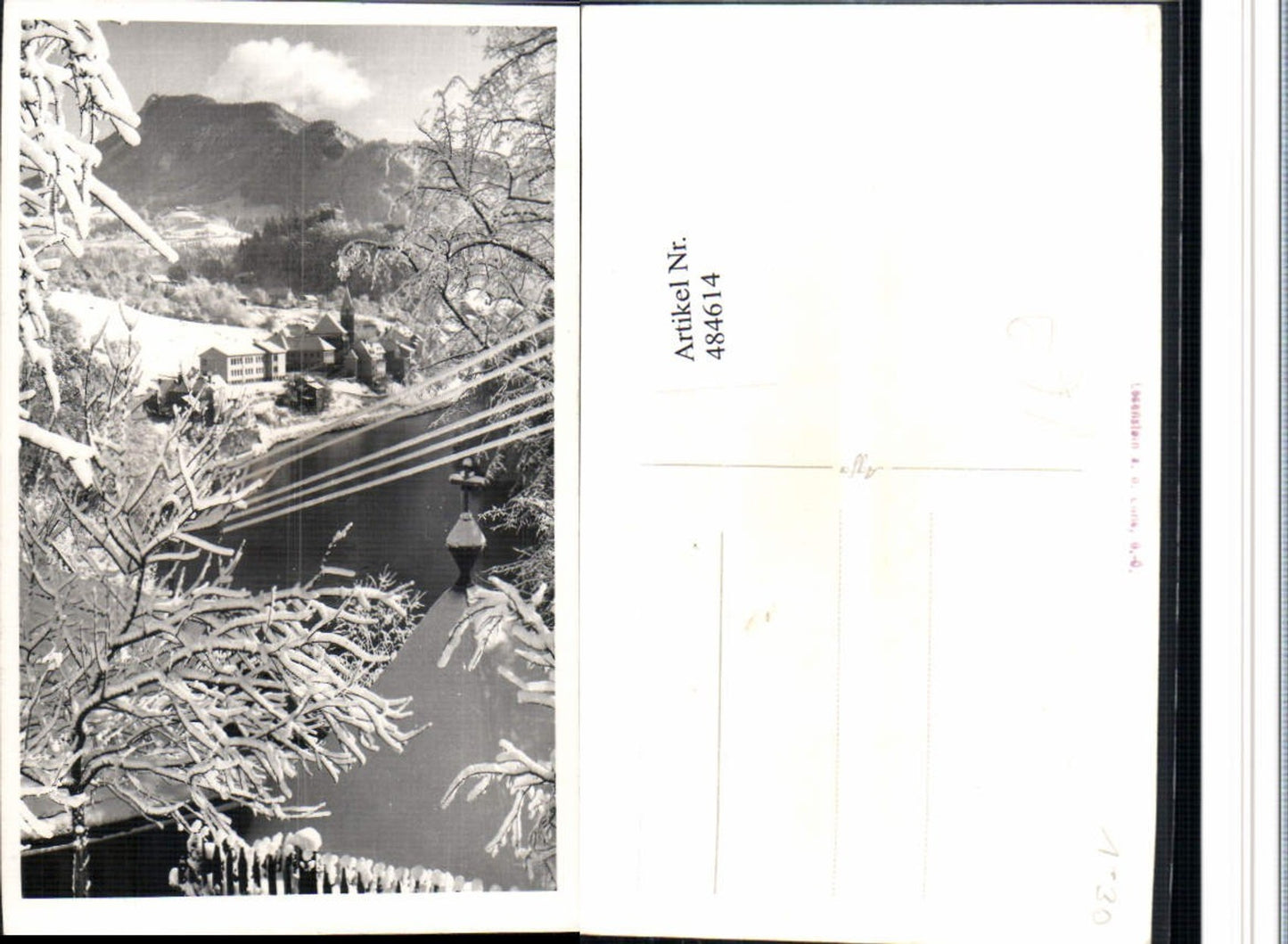 484614,Foto AK Losenstein an d. Enns Totale Winterbild