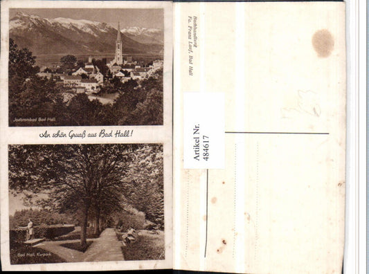 484617,Bad Hall Totale Kurpark Mehrbildkarte