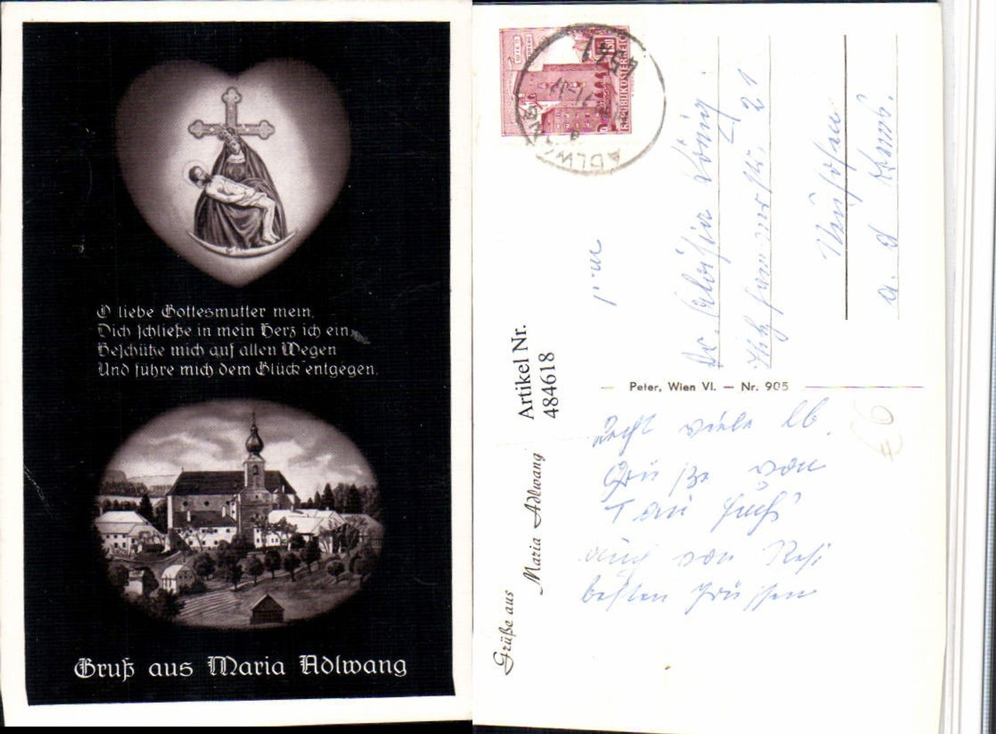 484618,Maria Adlwang Kirche Gnadenbild Spruch