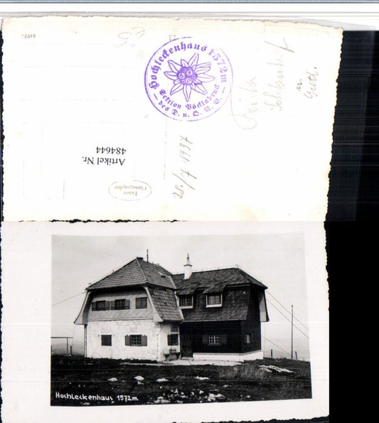 484644,Hochleckenhaus Berghütte b. Steinbach am Attersee