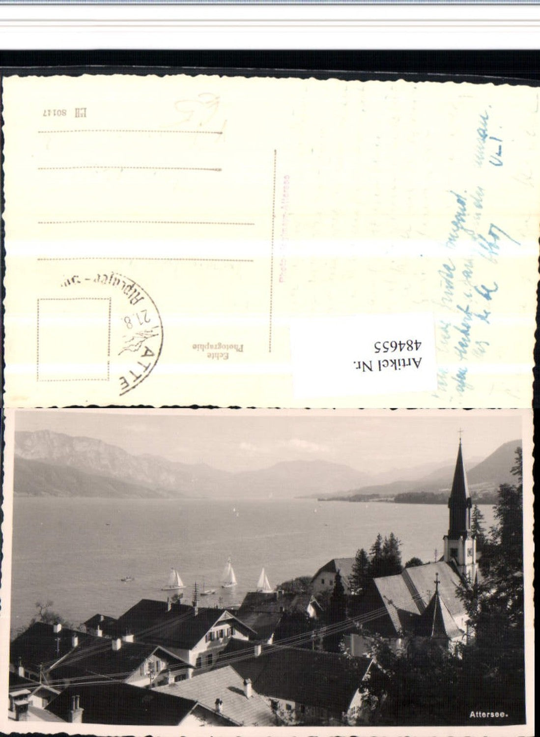 484655,Attersee am Attersee Teilansicht Kirche pub Foto Voglmayr
