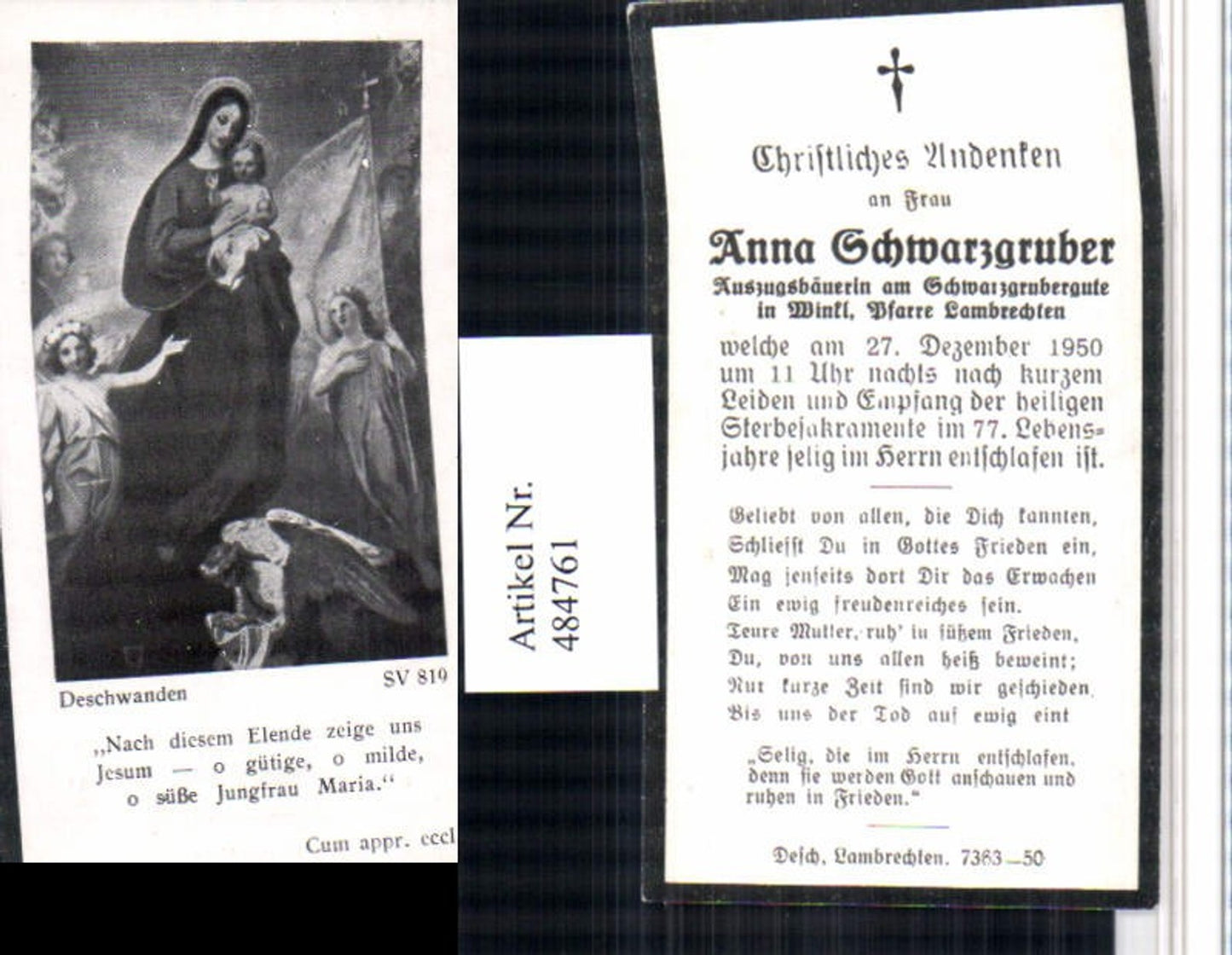 Alte Ansichtskarte – Old Postcard