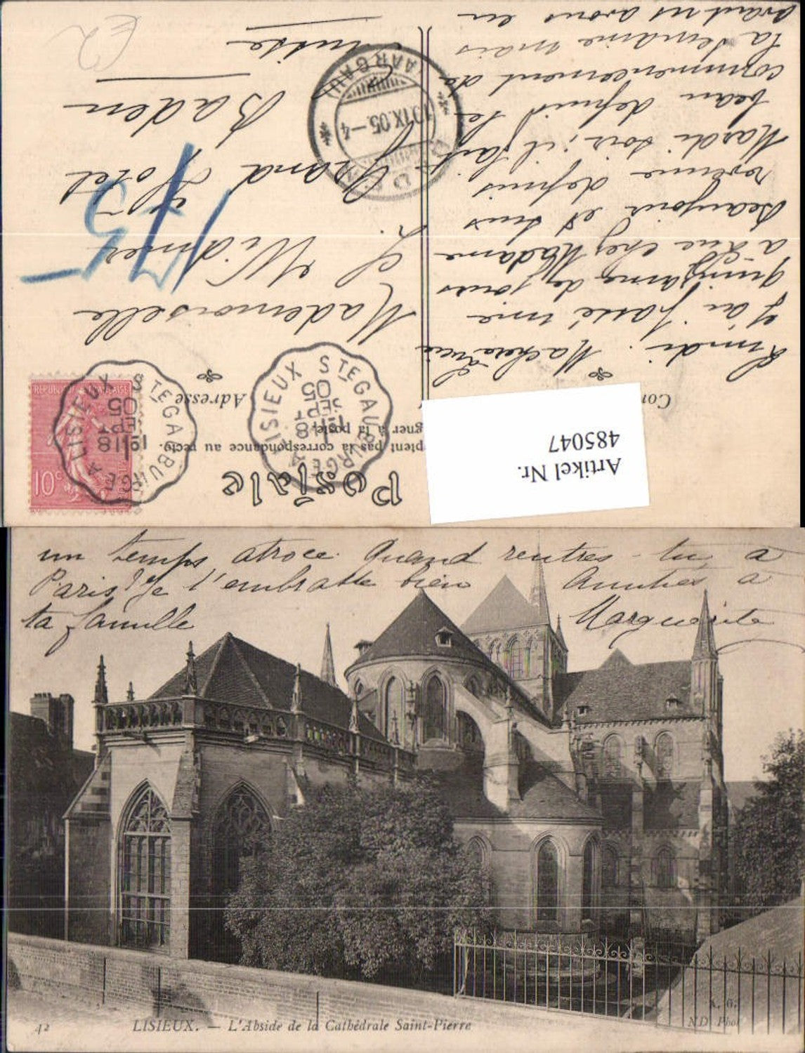 485047,Kirche Lisieux L Abside de la Cathedrale Saint-Pierre