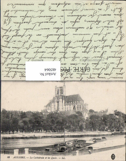 485064,Kirche Auxerre La Cathedrale et les Quais Kathedrale