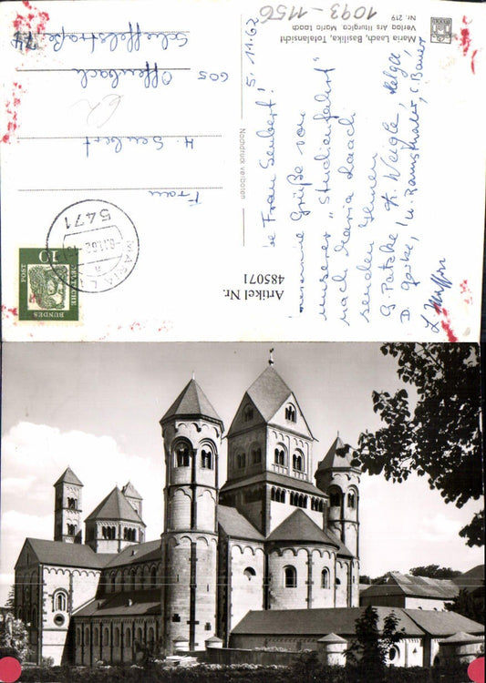 485071,Kirche Maria Laach Basilika Totalansicht