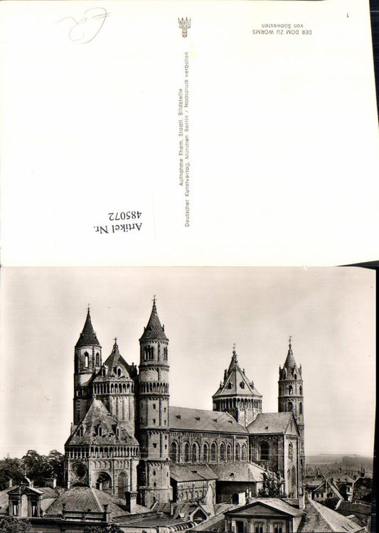 485072,Kirche Der Dom zu Worms v. Südwesten