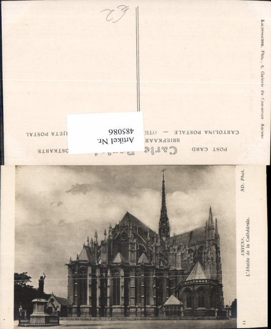 485086,Kirche Amiens L Abside de la Cathedrale Kathedrale