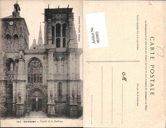 485093,Kirche Guingamp Facade de la Basilique Basilika