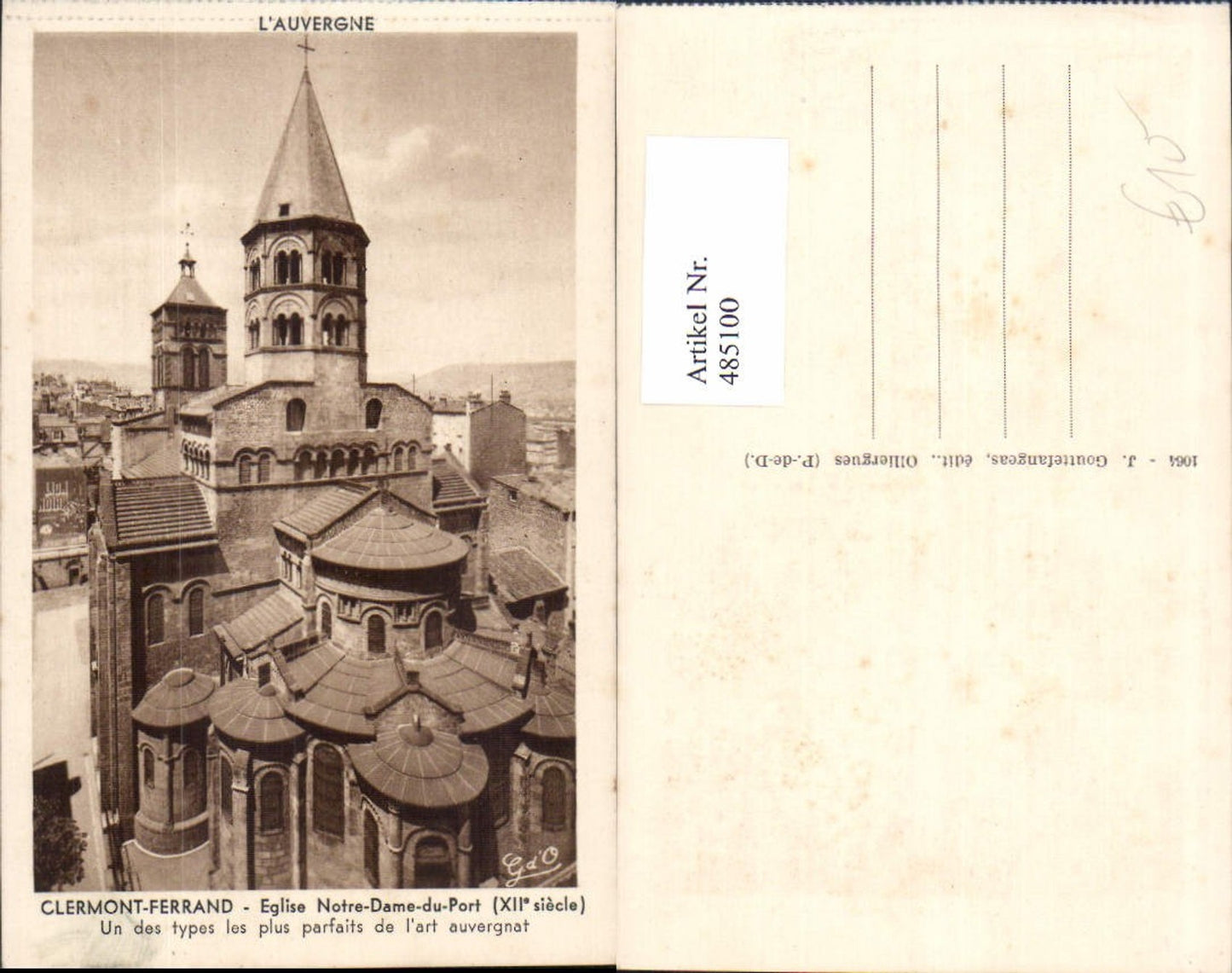 485100,Kirche Clermont-Ferrand Eglise Notre-Dame-du-Port