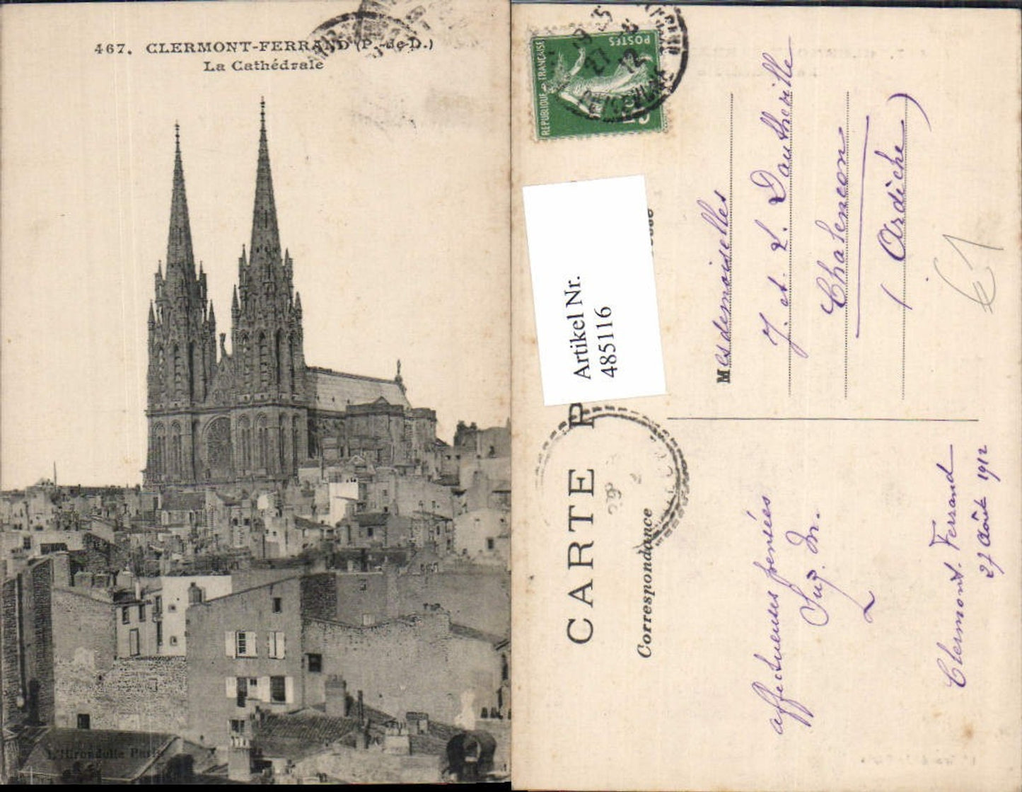 485116,Kirche Clermont-Ferrand La Cathedrale Kathedrale