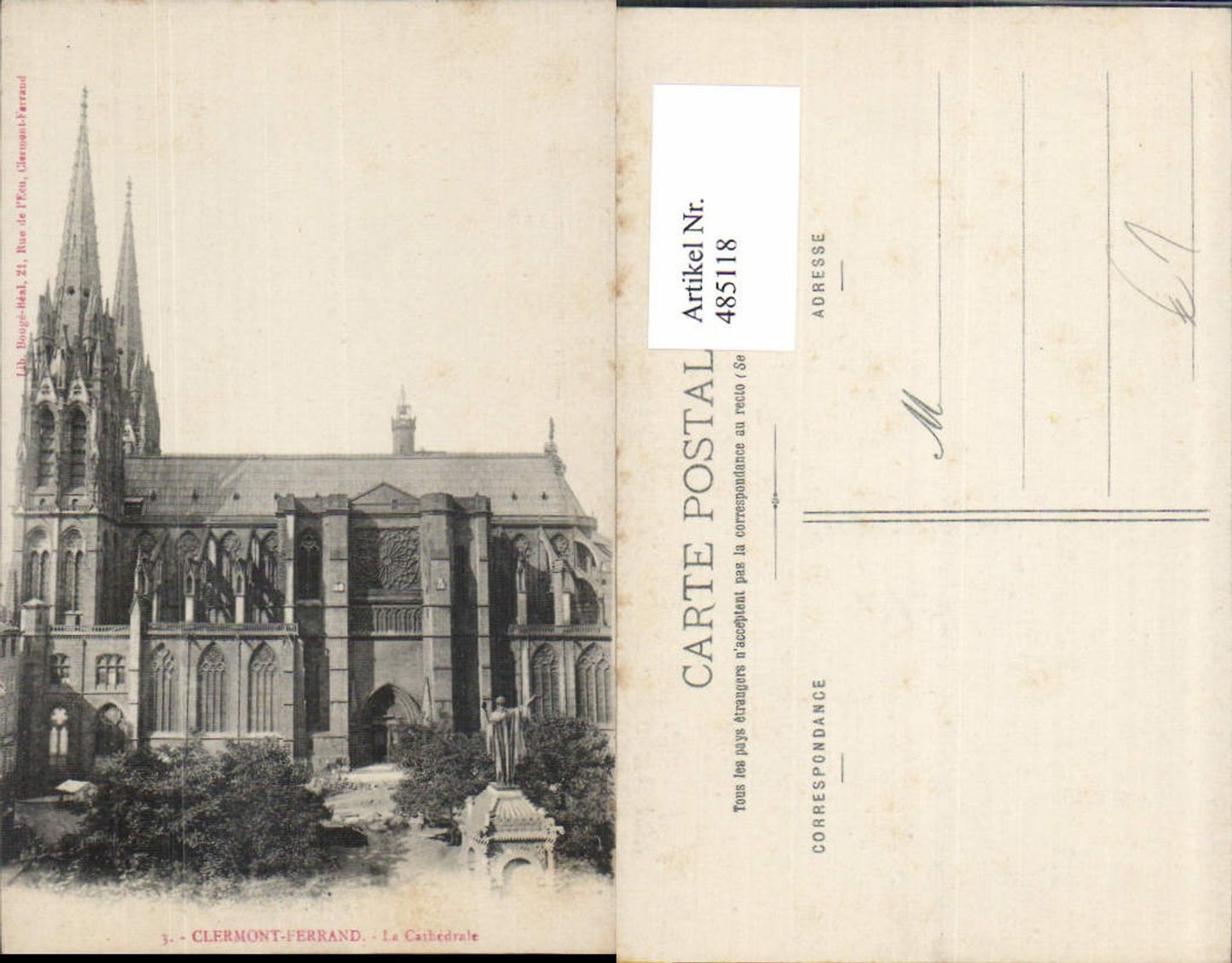 485118,Kirche Cermont-Ferrand La Cathedrale Kathedrale