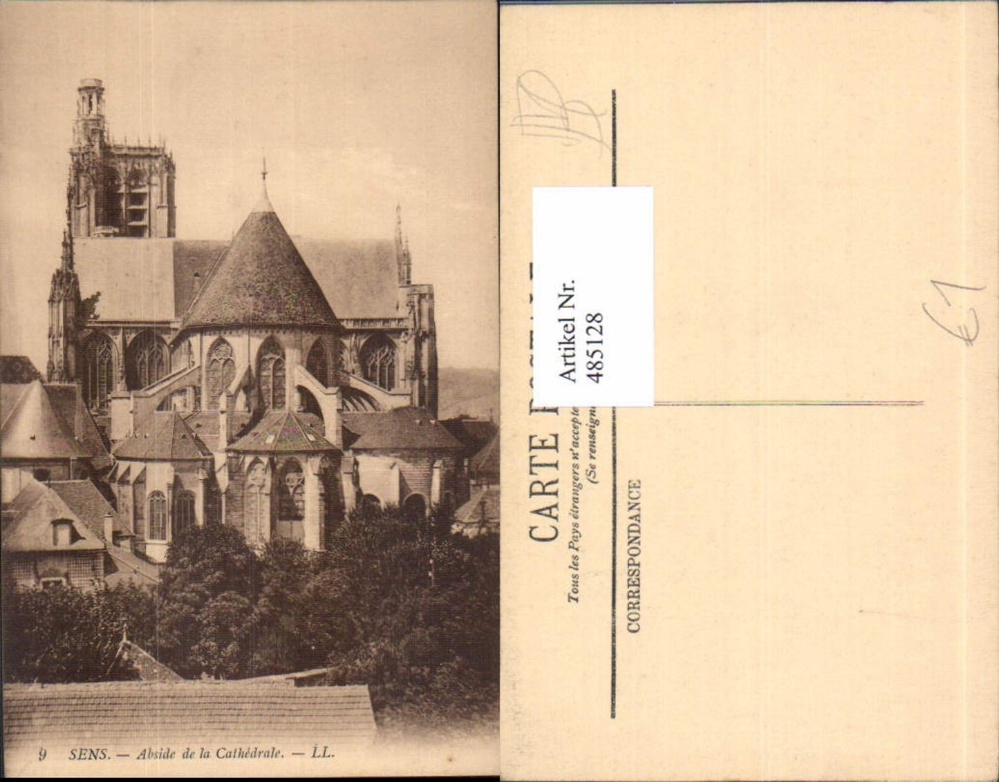 485128,Kirche Sens Abside de la Cathedrale Kathedrale