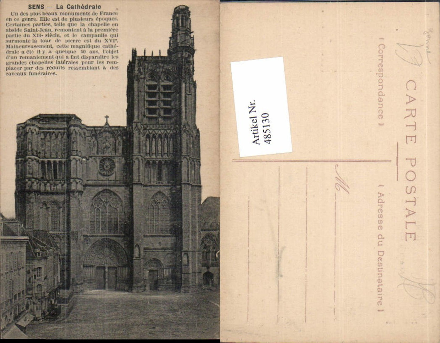485130,Kirche Sens La Cathedrale Kathedrale