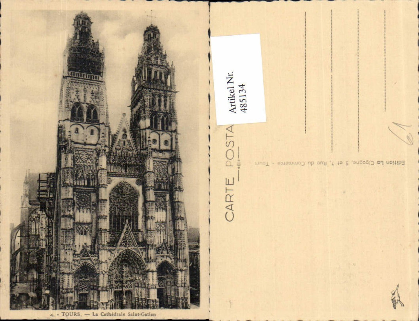 485134,Kirche Tours La Cathedrale Saint-Gatien Kathedrale