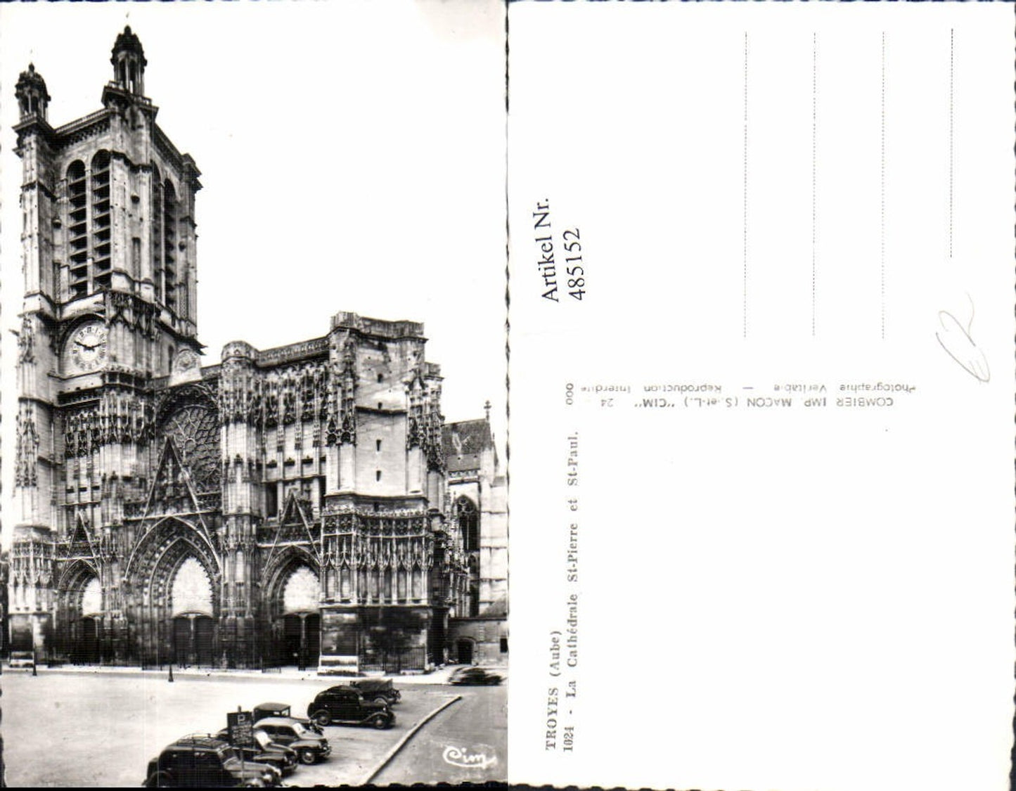 485152,Foto Ak Kirche Troyes Aube La Cathedrale St Pierre et St Paul
