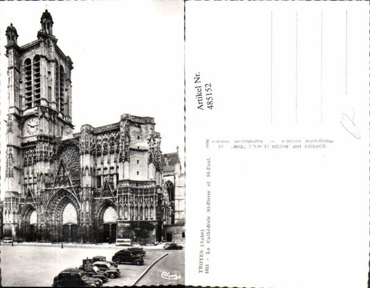 485152,Foto Ak Kirche Troyes Aube La Cathedrale St Pierre et St Paul