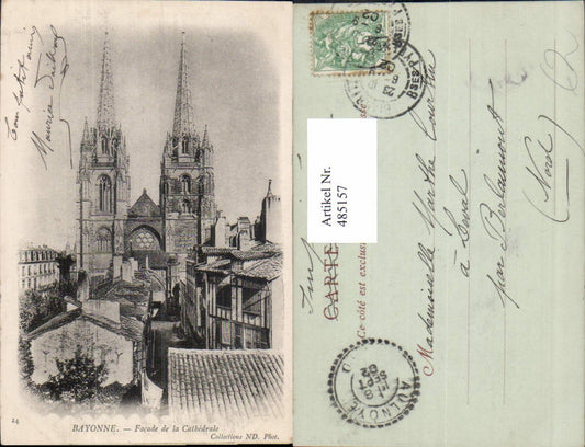485157,Kirche Bayonne Facade de la Cathedrale Kathedrale