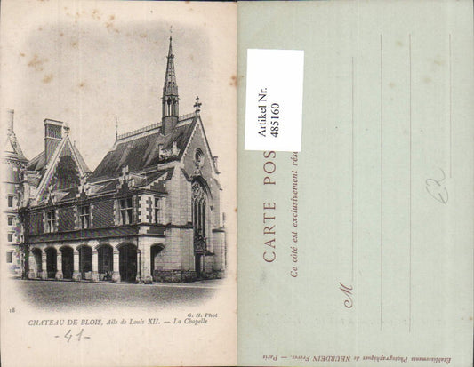 485160,Kirche Chateau de Blois Aile de Louis XII La Chapelle