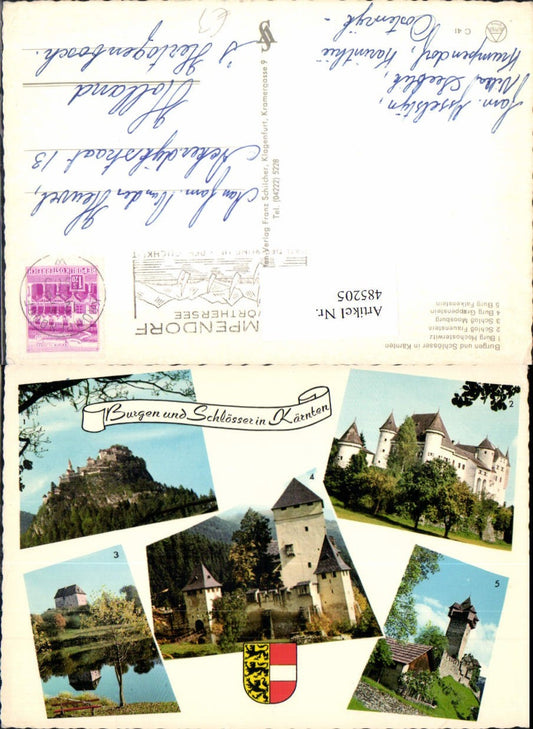 485205,Mehrbild Ak Schlösser Burgen i. Kärnten Hochosterwitz Frauenstein Moosburg Falkenstein
