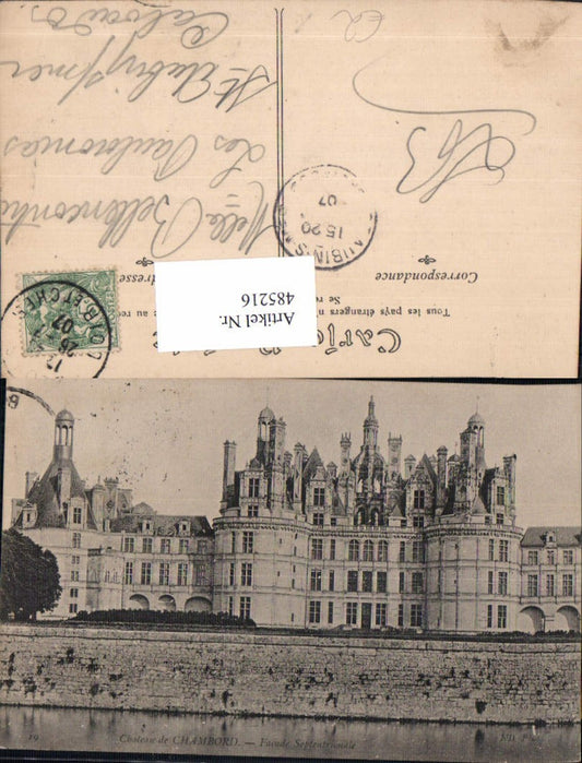 485216,Schloss Chateau de Chambord Facade Septentrionale