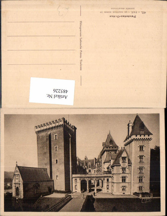 485226,Schloss Pau Le Chateau Henri IV Entree Principale