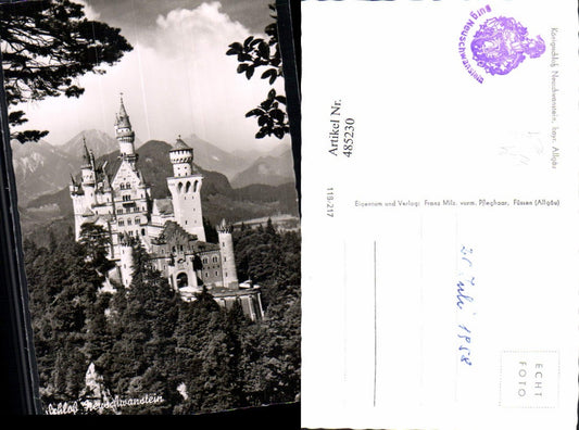 485230,Foto Ak Königsschloss Neuschwanstein Allgäu Schloss Schwangau