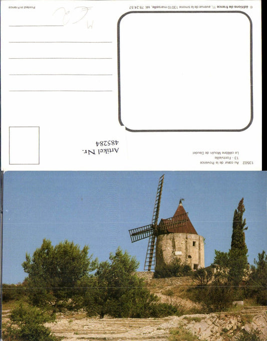 485284,Windmühle Au coeur de la Provence Fontvieille Le celebre Moulin de Daudet