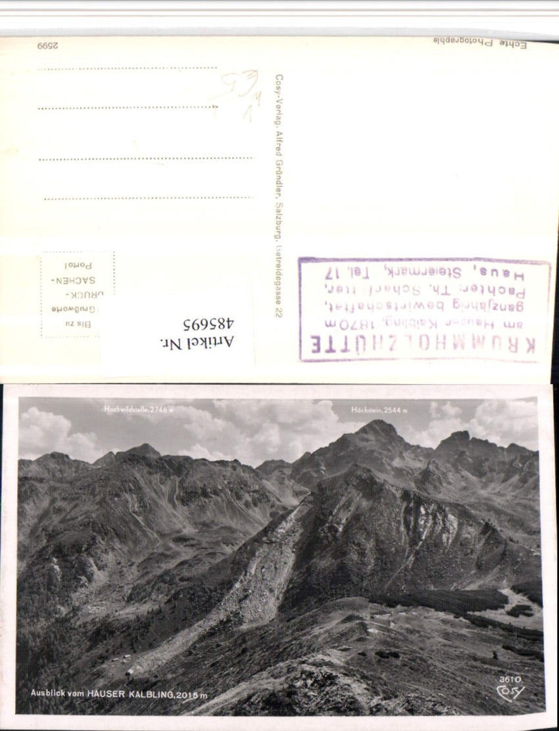 Alte Ansichtskarte – Old Postcard