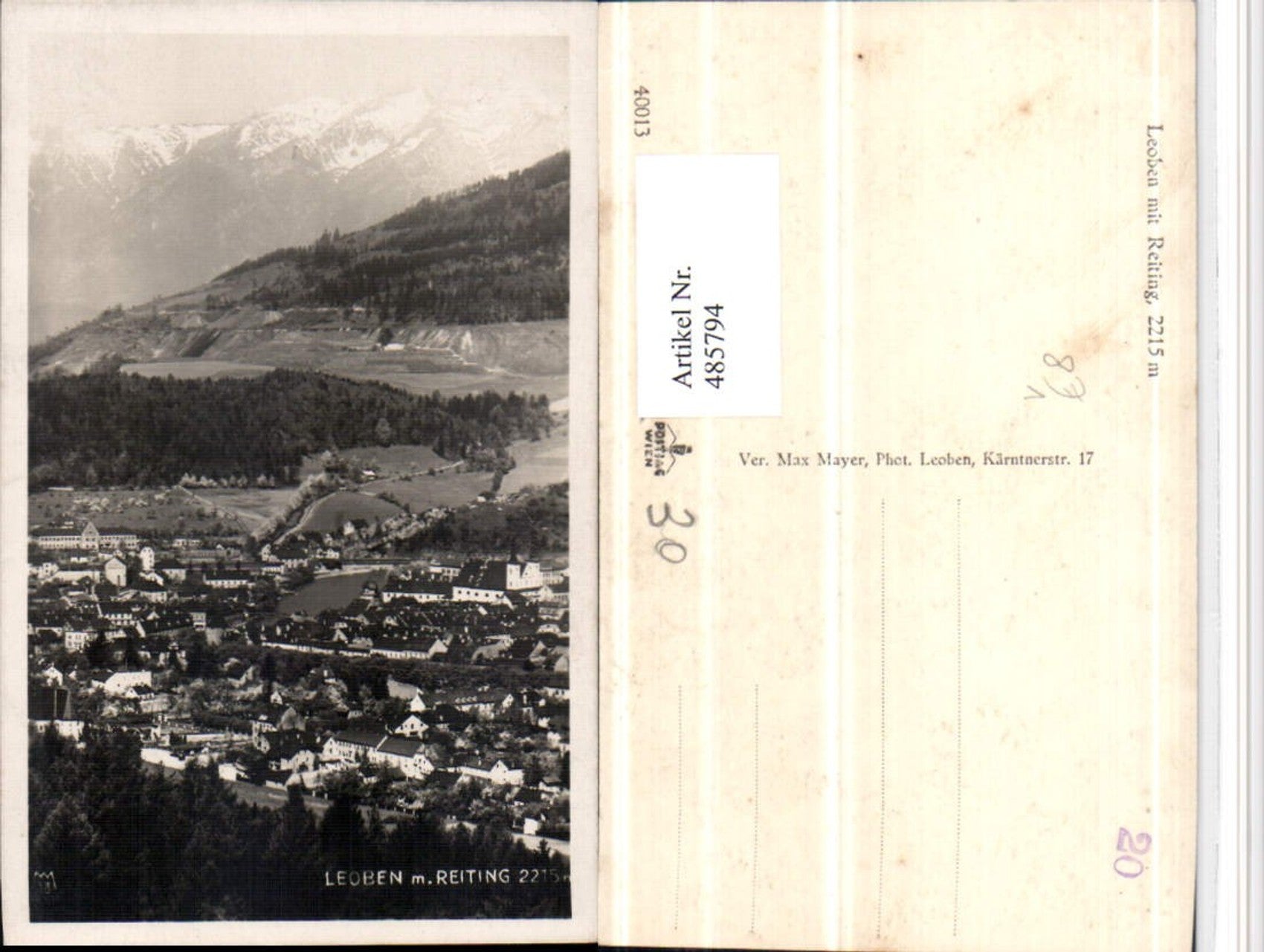 Alte Ansichtskarte – Old Postcard