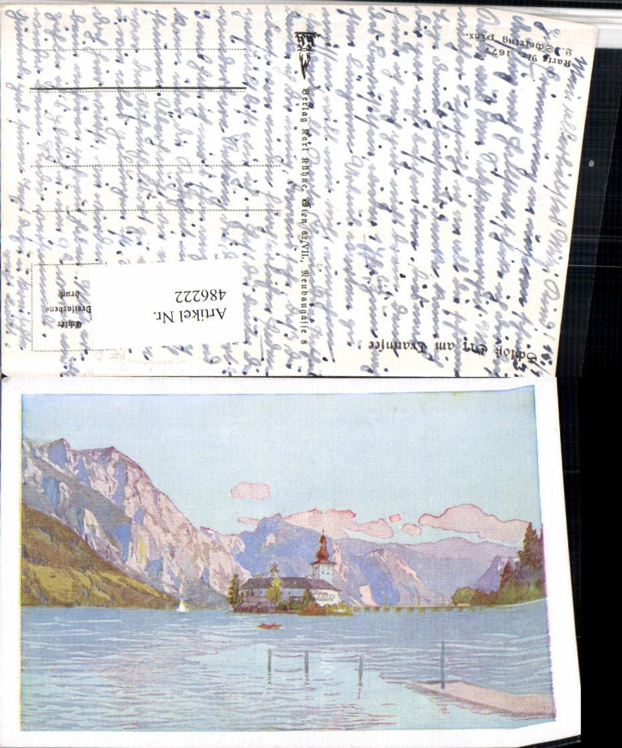 486222,Karl Kühne 1677 Künstler L. Scheiring Schloss Ort Orth am Traunsee b. Gmunden
