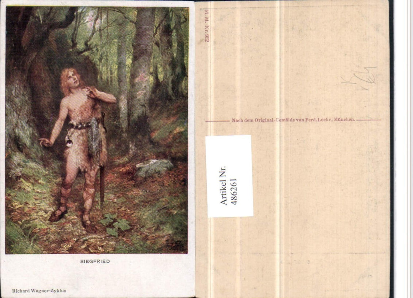 486261,M. Munk Vienne 982 Künstler Ferd. Leeke Siegfried Richard Wagner