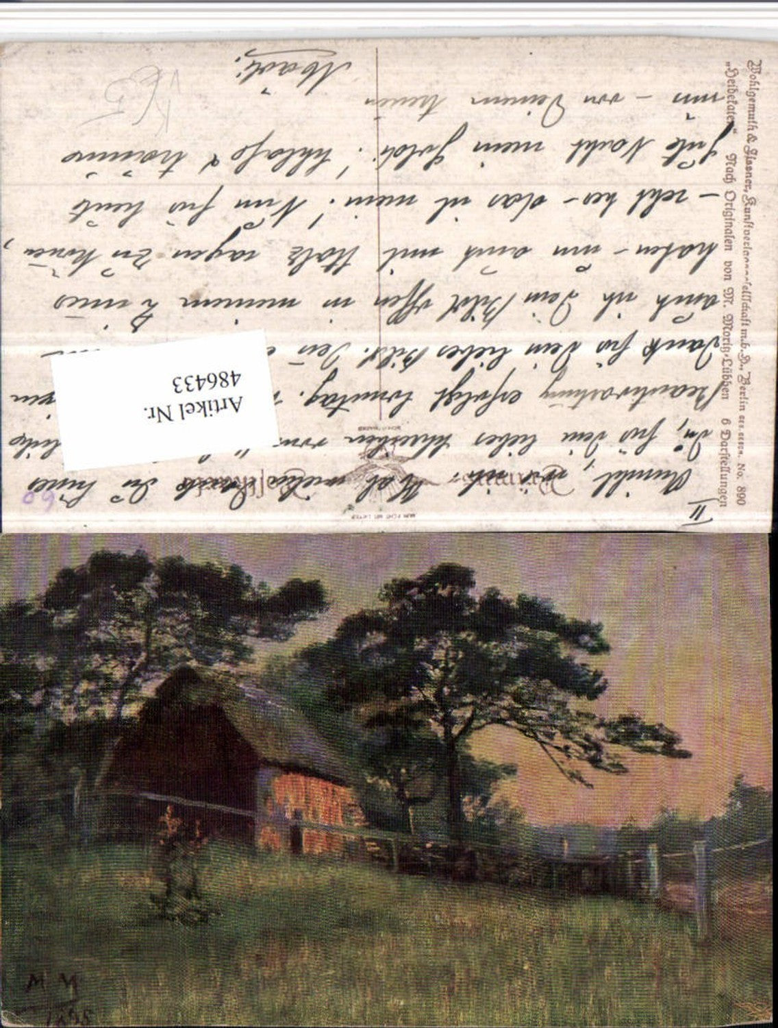 486433,Primus AK 890 Künstler M. Moritz-Lübben Heidekaten Landschaft