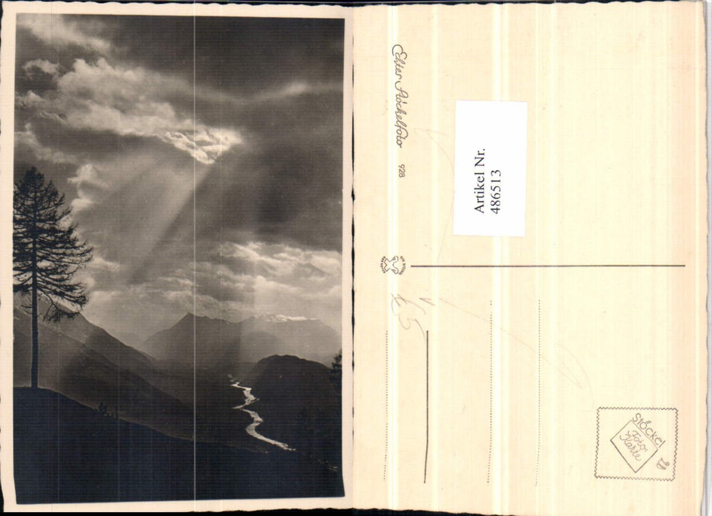 486513,Fotokunst Otto Stöckel 928 Landschaft Bergkulisse Baum