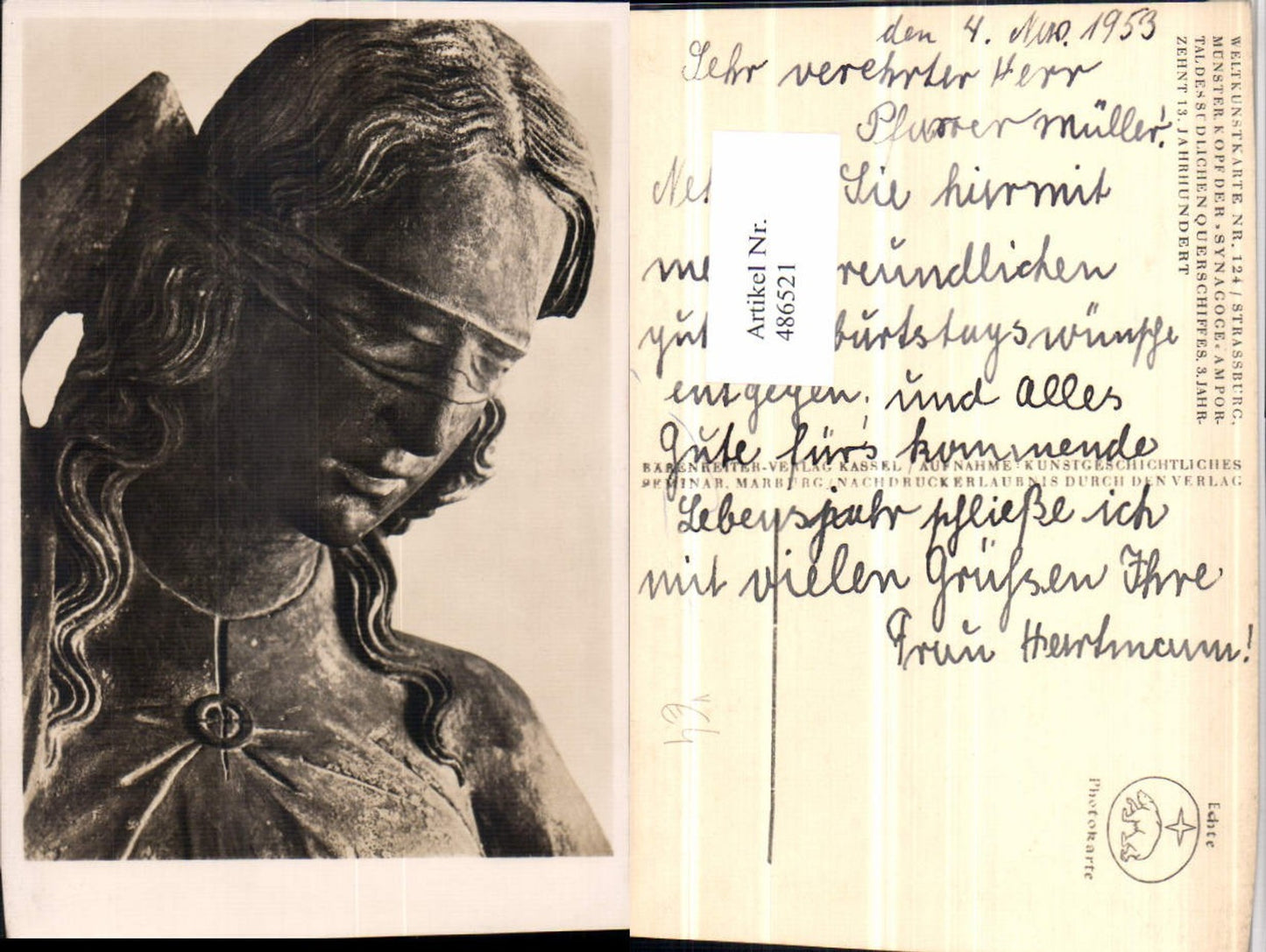 486521,Fotokunst Weltkunstkarte 124 Straßburg Münster Kopf Synagoge pub Bärenreiter
