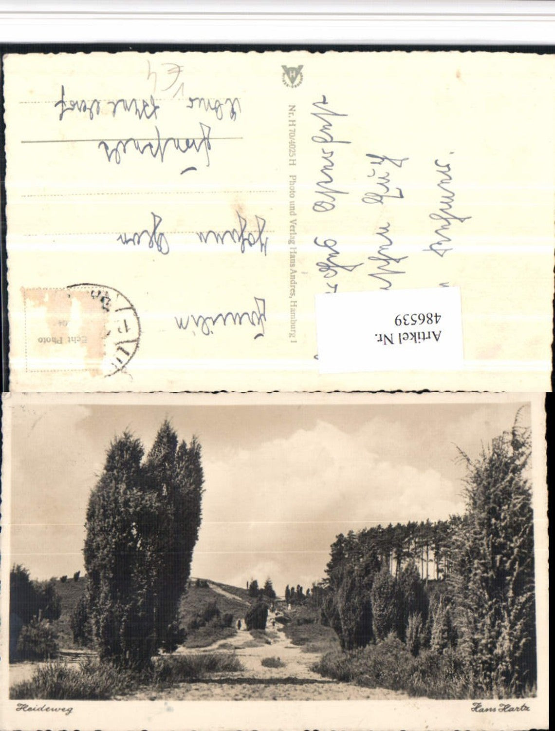 486539,Photographic art Hans Hartz Heideweg landscape pub Hans Andres H70/4025