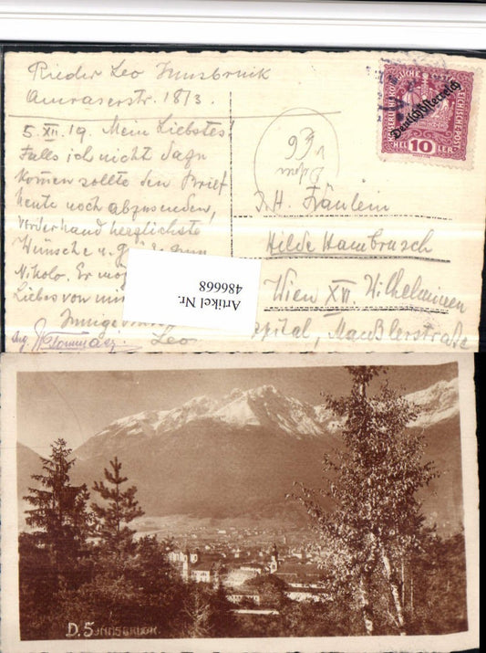 486668,Fotokunst Dr. Defner 5 Innsbruck Teilansicht Bergkulisse