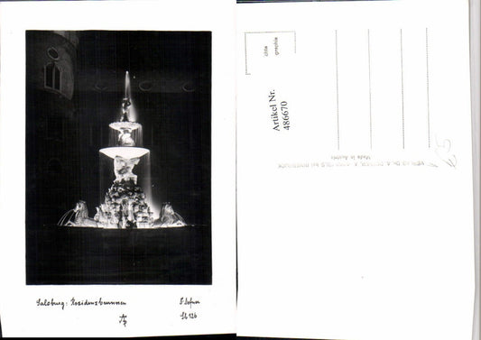 486670,Fotokunst Dr. Defner Sb126 Salzburg Residenzbrunnen Brunnen